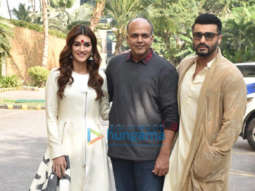 Photos: Arjun Kapoor, Kriti Sanon and Ashutosh Gowariker snapped promoting their film Panipat
