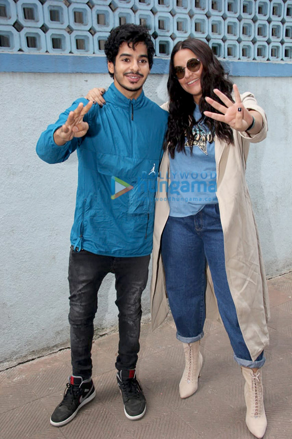 photos ishaan khatter and neha dhupia snapped on sets of the show nofilterneha season 4 3
