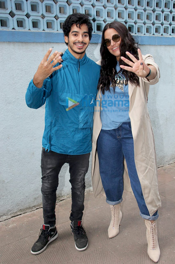 photos ishaan khatter and neha dhupia snapped on sets of the show nofilterneha season 4 6