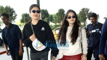Photos: Raveena Tandon, Sophie Choudry and Geeta Basra snapped at the airport