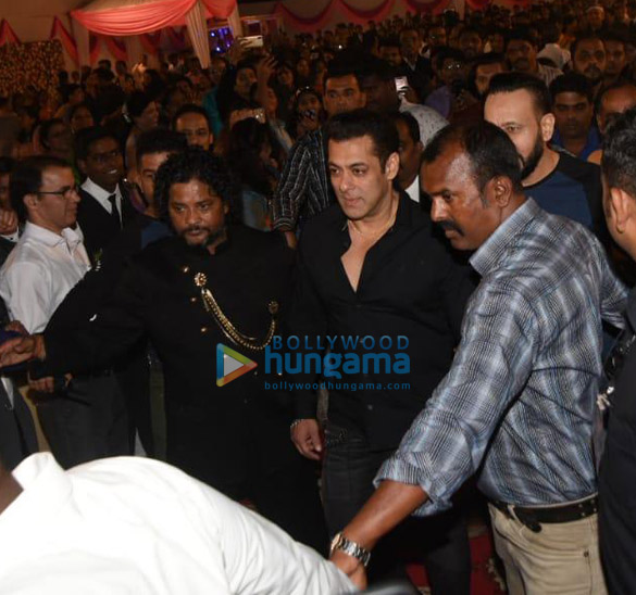 photos salman khan and others snapped at the wedding of makeup artist raju naags son 1