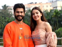 Photos: Sunny Kaushal and Rukshar Dhillon snapped promoting their movie Bhangra Paa Le