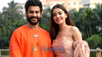 Photos: Sunny Kaushal and Rukshar Dhillon snapped promoting their movie Bhangra Paa Le