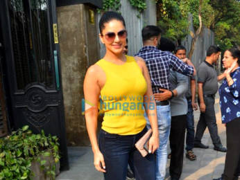 Photos: Sunny Leone snapped at a restaurant in Juhu