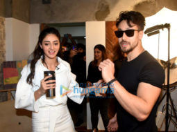 Photos: Tiger Shroff and Ananya Panday at a media event