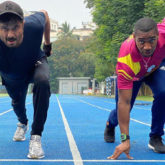 Whatta player! Anil Kapoor meets the Olympian Yohan Blake; learns a few workout techniques from the silver medallist