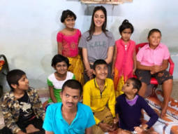 Amid Khaali Peeli shooting, Ananya Panday takes time out to spend time with children in Wai