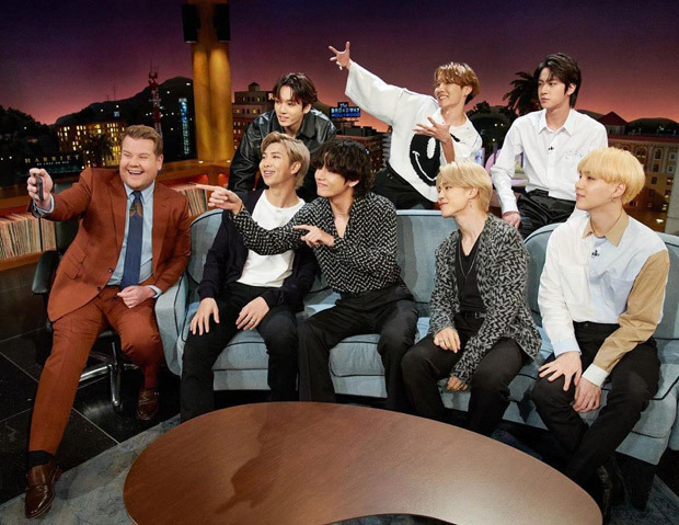 BTS members play Hide and Seek as Ashton Kutcher lifts Jin and Jimin in this hilarious segment on James Corden's show