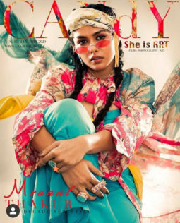 Mrunal Thakur on the cover of Candy, Jan 2020