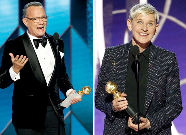Golden Globes 2020 Tom Hanks gets emotional while accepting Cecil B. DeMille Award, Ellen DeGeneres receives Carol Burnett Award 