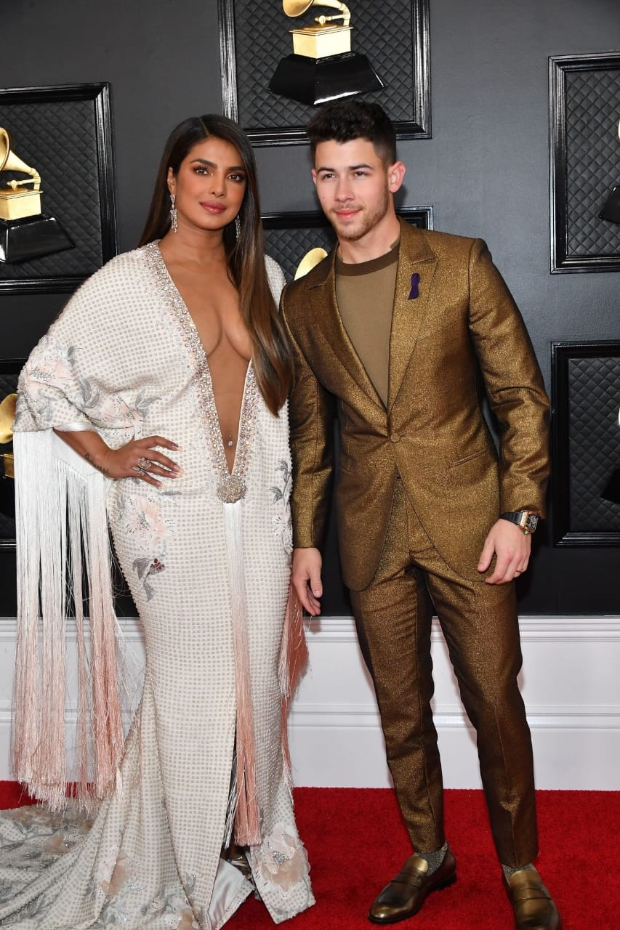 Grammys 2020: Priyanka Chopra dons a sexy plunging neckline Ralph & Russo gown as she accompanies Nick Jonas 