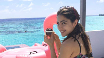 MID-WEEK MOOD: Sara Ali Khan chilling by the pool in a bikini, eating muffins and cupcakes for breakfast in Maldives