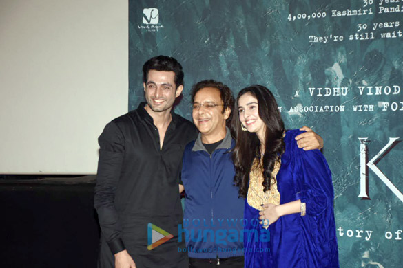 photos aadil khan sadia and vidhu vinod chopra attend the special screening of shikara 1