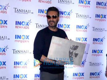 Photos: Ajay Devgn visits INOX Megaplex for an exclusive screening of Tanhaji – The Unsung Warrior for school children