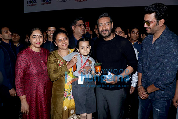 photos ajay devgn visits inox megaplex for an exclusive screening of tanhaji the unsung warrior for school children 4