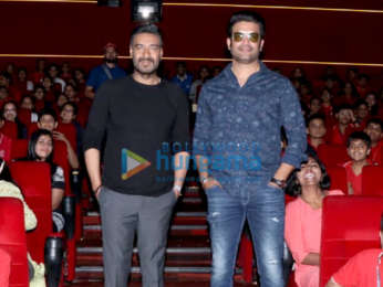 Photos: Ajay Devgn visits INOX Megaplex for an exclusive screening of Tanhaji – The Unsung Warrior for school children