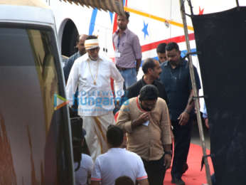 Photos: Amitabh Bachchan spotted at Filmcity in Goregaon