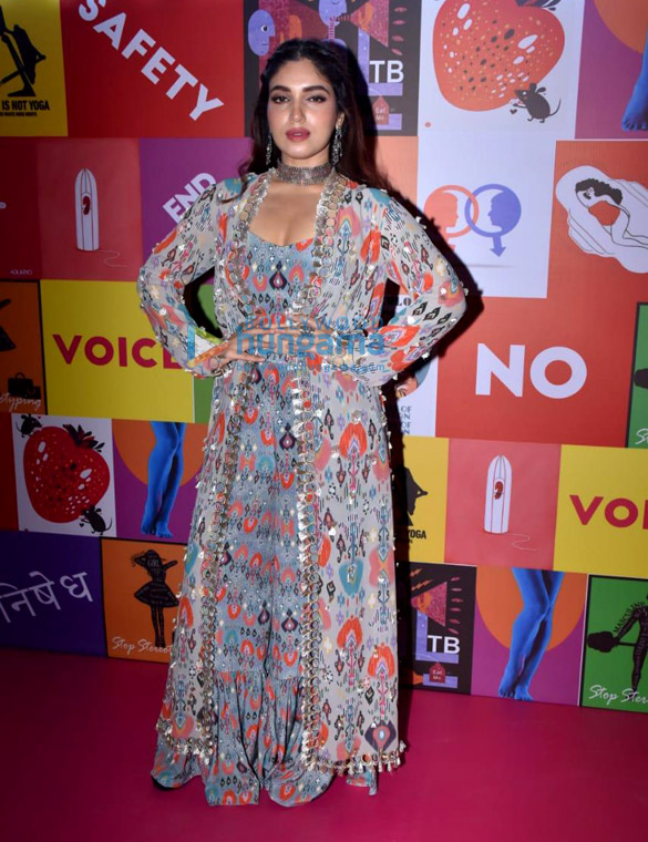 photos bhumi pednekar snapped at the launch of mtv nishedh initiative 3