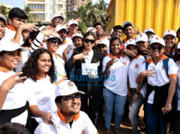 Photos: Bhumi Pednekar snapped participating in the Beach Cleanup drive in Juhu
