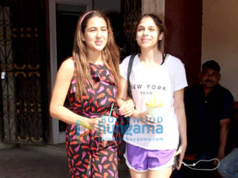 Photos: Janhvi Kapoor and Sara Ali Khan spotted at the Pilates gym