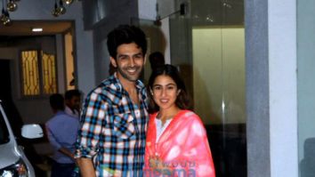 Photos: Kartik Aaryan and Sara Ali Khan spotted at Sunny Super Sound in Juhu