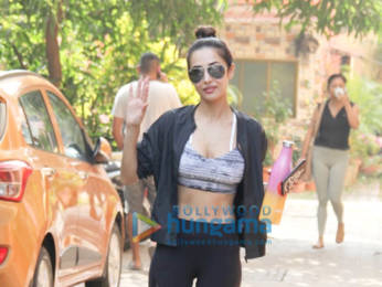 Photos: Malaika Arora, Amrita Arora and Kunal Khemu spotted at the gym