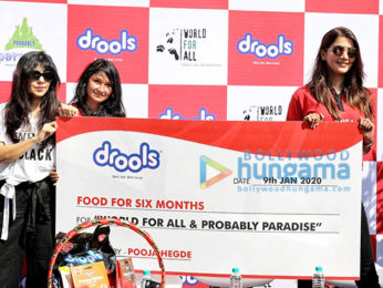 Photos: Pooja Hegde attends the Drools donate food for animals event
