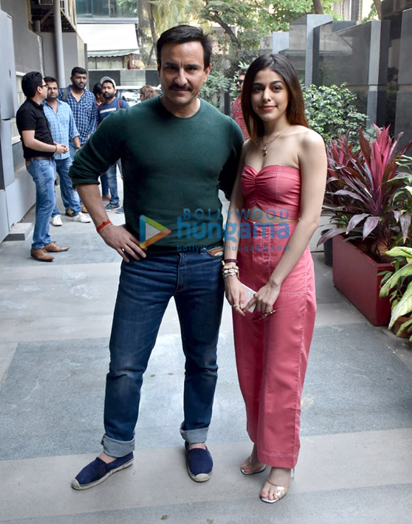 Photos: Saif Ali Khan and Alaya Furniturewalla snapped during Jawaani Jaaneman promotions