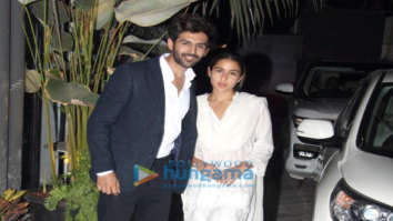 Photos: Sara Ali Khan and Kartik Aaryan snapped at Maddock Films’ office in Bandra