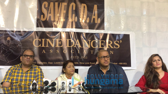 Photos: Saroj Khan and others snapped at the save Cine Dancer Association press conference Photos: Saroj Khan and others snapped at the save Cine Dancer Association press conference