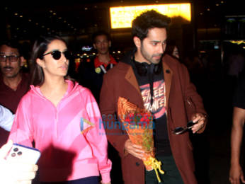 Photos: Shraddha Kapoor and Varun Dhawan snapped at the airport