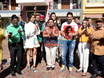 Photos: Varun Dhawan and Shraddha Kapoor snapped on the sets of Tarak Mehta Ka Ooltaah Chashmah