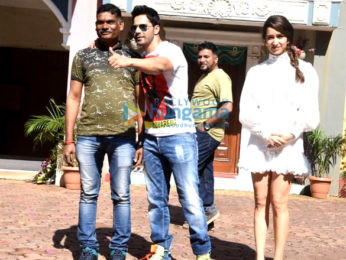 Photos: Varun Dhawan and Shraddha Kapoor snapped on the sets of Tarak Mehta Ka Ooltaah Chashmah