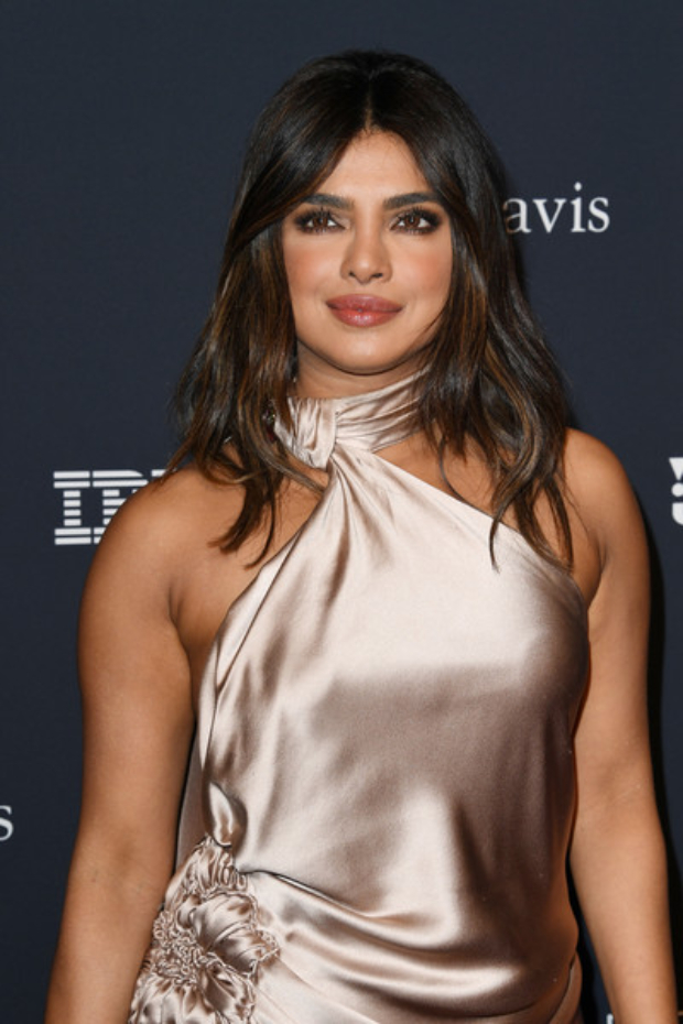 Priyanka Chopra goes glamorous in champagne colour Nicolas Jebran backless gown for Pre-Grammys 2020 party