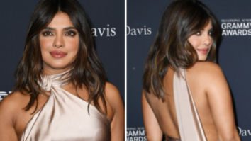 Priyanka Chopra goes glamorous in champagne colour Nicolas Jebran backless gown for Pre-Grammys 2020 party Priyanka Chopra goes glamorous in champagne colour Nicolas Jebran backless gown for Pre-Grammys 2020 party