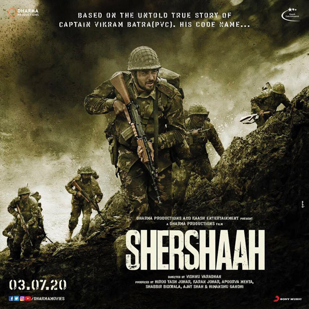 Shershaah First Look Sidharth Malhotra is Captain Vikram Batra in intriguing posters, film to release on July 3, 2020