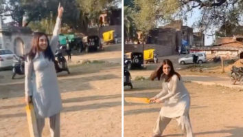 Bhumi Pednekar plays gully cricket with Bhopal residents amid Durgavati shooting, watch video