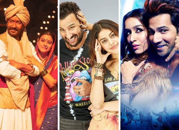 Box Office - Tanhaji - The Unsung Warrior and Jawaani Jaaneman have similar numbers on Wednesday, Street Dancer 3D stays low