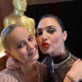 Brie Larson and Gal Gadot have an epic Marvel & DC crossover moment in new photos!