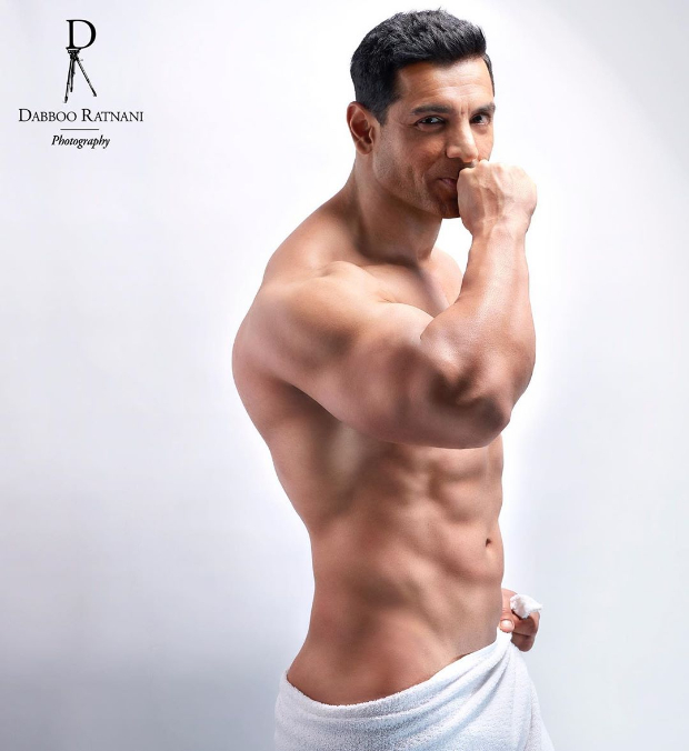 HOT! John Abraham poses shirtless in just a towel for Dabboo Ratnani’s calendar shoot