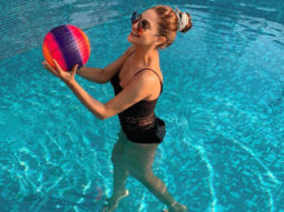 Krystle D’souza soars temperatures in a black monokini as she enjoys in the pool
