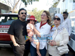 Photos: Adnan Sami and Aahana Kumra spotted at Film City