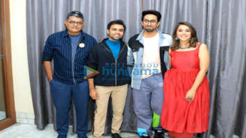 Photos: Ayushmann Khurrana, Jitendra Kumar, Maanvi Gagroo and Gajraj Rao snapped during Shubh Mangal Zyada Saavdhan promotions