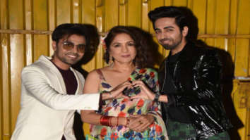 Photos: Ayushmann Khurrana, Neena Gupta and Jitendra Kumar snapped promoting their film Shubh Mangal Zyada Saavdhan