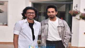 Photos: Ayushmann Khurrana and Hitesh Kewalia snapped promoting their film Shubh Mangal Zyada Saavdhan