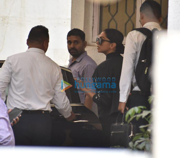 photos deepika padukone ajay devgn and kabir khan snapped at a dubbing studio 2