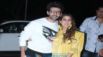 Photos: Kartik Aaryan and Sara Ali Khan snapped during Love Aaj Kal promotions