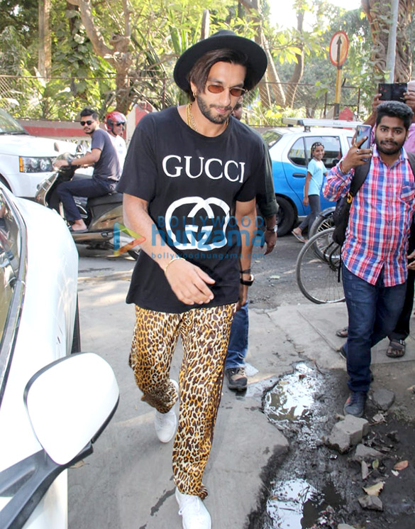 photos ranveer singh spotted at shankar mahadevans dubbing studio in bandra 2