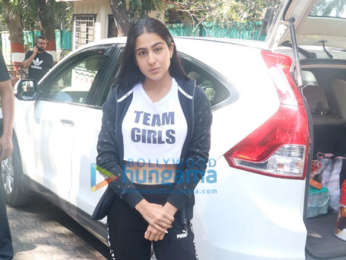 Photos: Sara Ali Khan spotted during an ad shoot in Pali Hill, Bandra