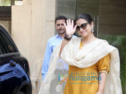 Photos: Vidya Balan snapped at a dubbing studio in Bandra